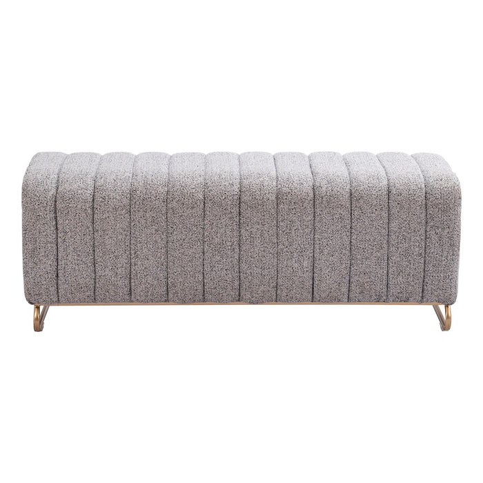 Zuo Modern Pender Bench, Stone Gray
