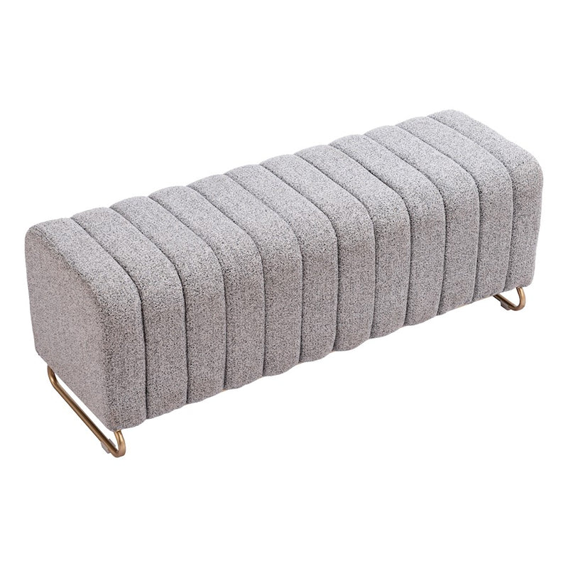 Zuo Modern Pender Bench, Stone Gray