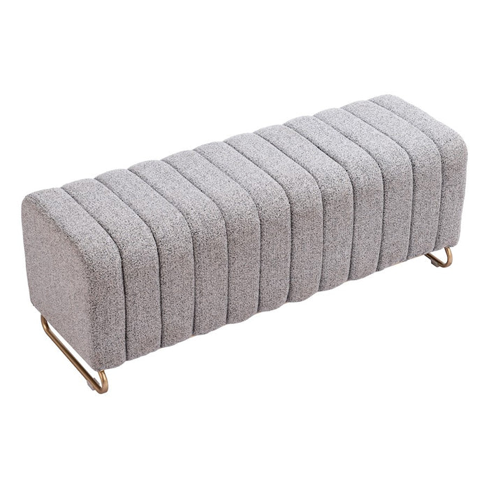 Zuo Modern Pender Bench, Stone Gray