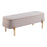 Zuo Modern Lebreton Storage Bench, Oatmeal Beige