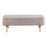 Zuo Modern Lebreton Storage Bench, Oatmeal Beige