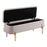 Zuo Modern Lebreton Storage Bench, Oatmeal Beige