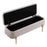Zuo Modern Lebreton Storage Bench, Oatmeal Beige