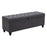 Zuo Modern Halifax Storage Bench, Gravel Gray