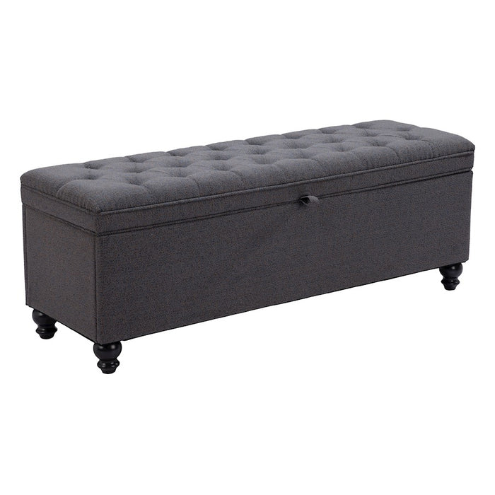Zuo Modern Halifax Storage Bench, Gravel Gray