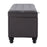 Zuo Modern Halifax Storage Bench, Gravel Gray