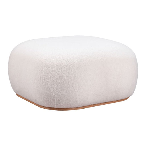 Zuo Modern Azua Ottoman, Cream