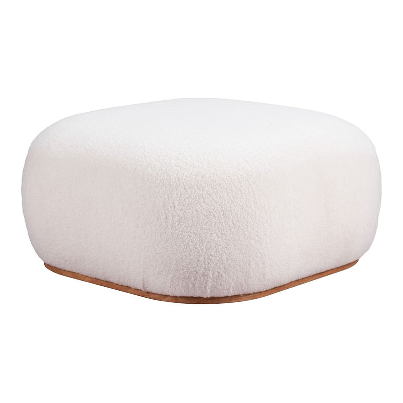 Zuo Modern Azua Ottoman, Cream