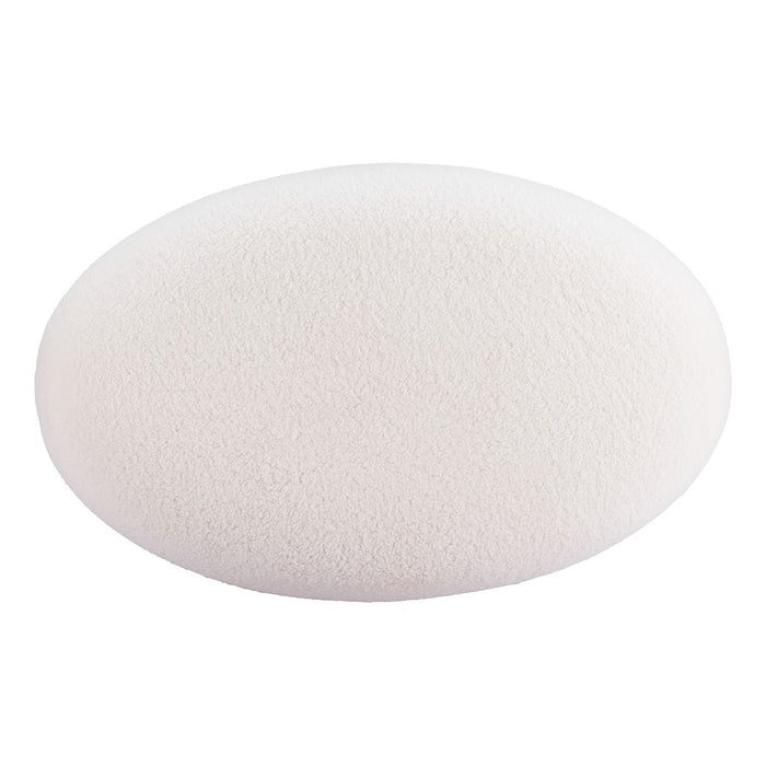 Zuo Modern Amber Ottoman, Cream
