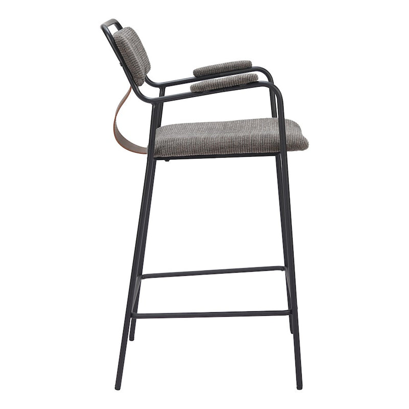 Zuo Modern Couva Counter Stool Set of 2, Butterscotch Brown