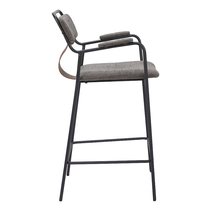 Zuo Modern Couva Counter Stool Set of 2, Butterscotch Brown