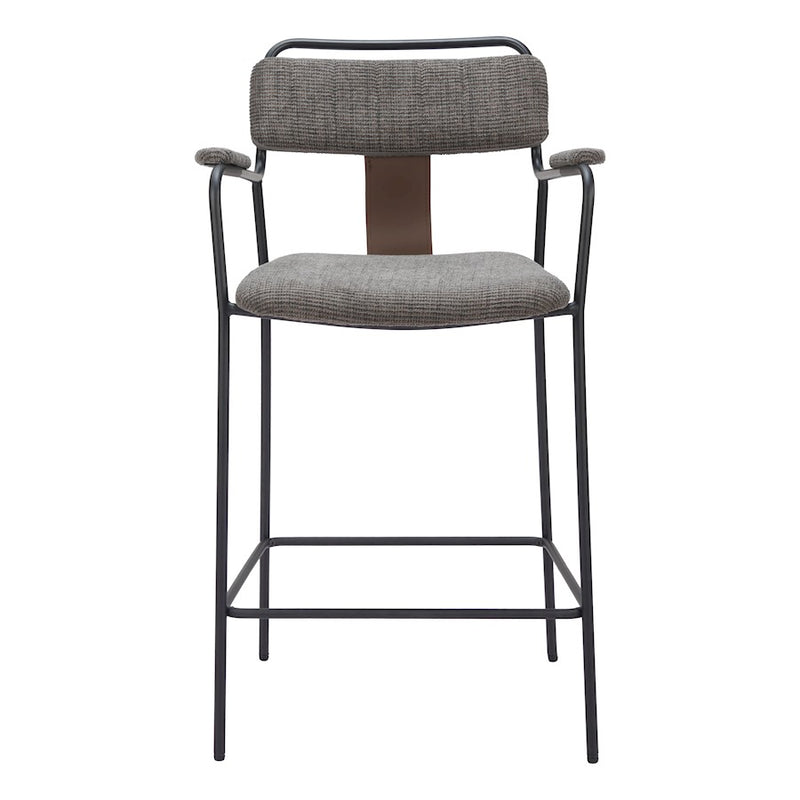 Zuo Modern Couva Counter Stool Set of 2, Butterscotch Brown