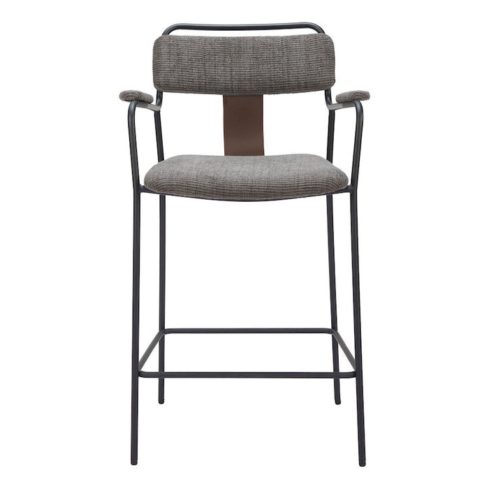 Zuo Modern Couva Counter Stool Set of 2, Butterscotch Brown