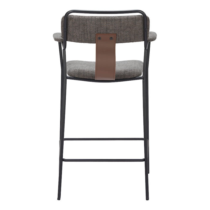 Zuo Modern Couva Counter Stool Set of 2, Butterscotch Brown