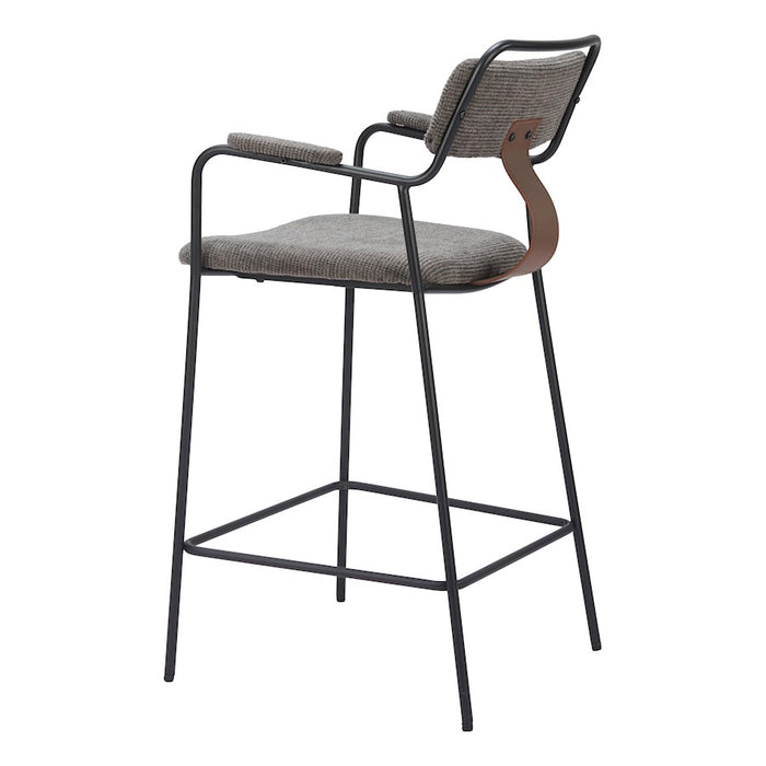 Zuo Modern Couva Counter Stool Set of 2, Butterscotch Brown