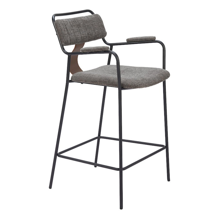 Zuo Modern Couva Counter Stool Set of 2, Butterscotch Brown
