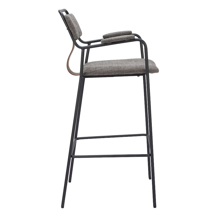 Zuo Modern Couva BarStool Set of 2, Butterscotch Brown