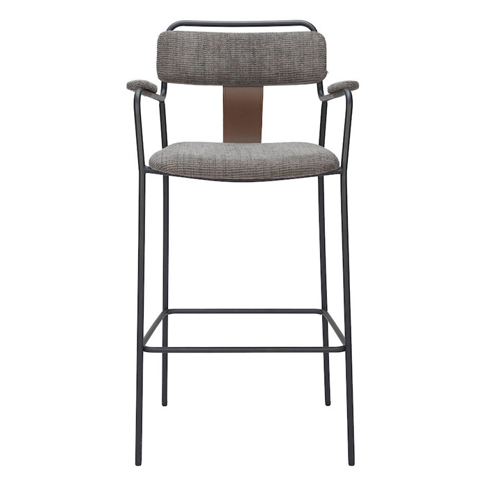 Zuo Modern Couva BarStool Set of 2, Butterscotch Brown