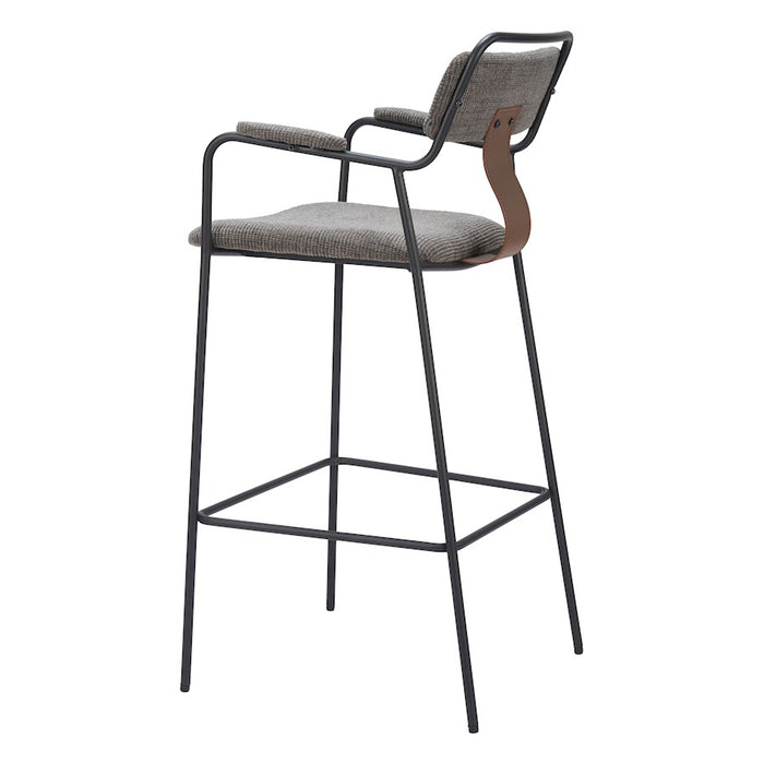 Zuo Modern Couva BarStool Set of 2, Butterscotch Brown