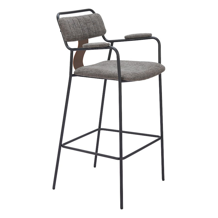 Zuo Modern Couva BarStool Set of 2, Butterscotch Brown