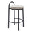 Zuo Modern Sisal Counter Stool Set of 2, Beige Tweed