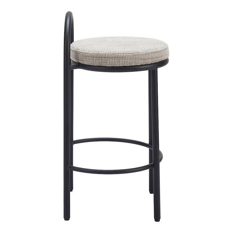 Zuo Modern Sisal Counter Stool Set of 2, Beige Tweed