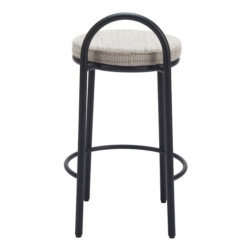 Zuo Modern Sisal Counter Stool Set of 2, Beige Tweed
