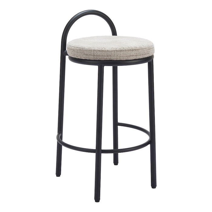 Zuo Modern Sisal Counter Stool Set of 2, Beige Tweed
