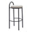 Zuo Modern Sisal BarStool Set of 2, Beige Tweed