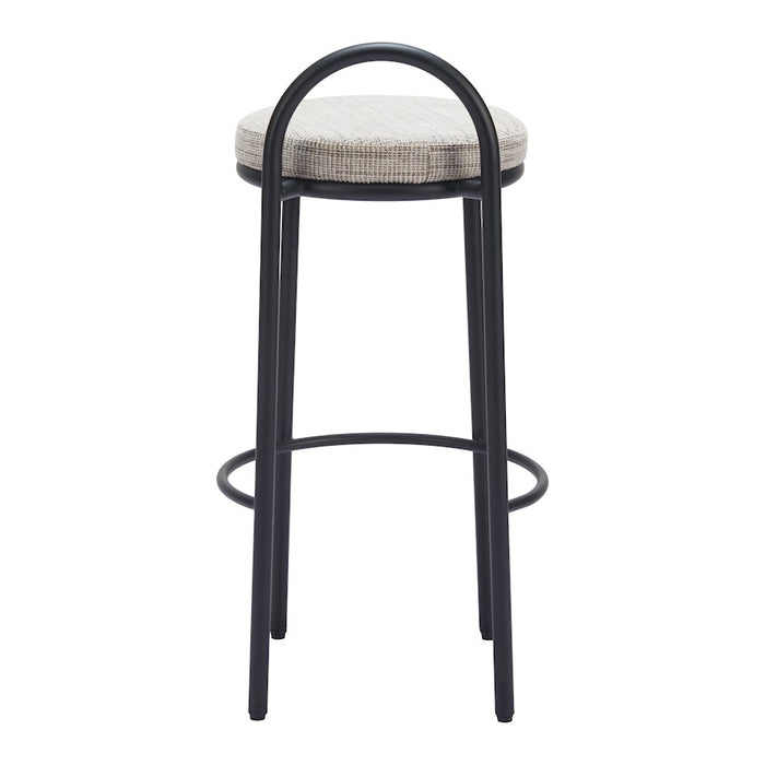 Zuo Modern Sisal BarStool Set of 2, Beige Tweed