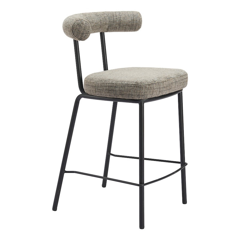 Zuo Modern Kede Counter Stool, Green Tweed