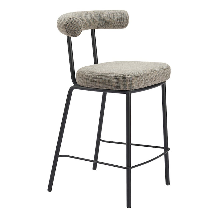 Zuo Modern Kede Counter Stool, Green Tweed