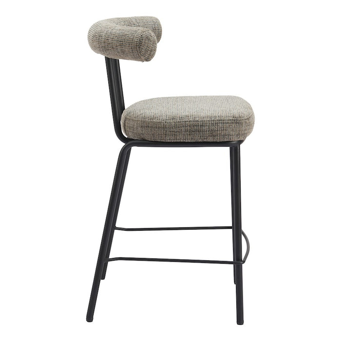 Zuo Modern Kede Counter Stool, Green Tweed