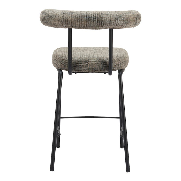 Zuo Modern Kede Counter Stool, Green Tweed