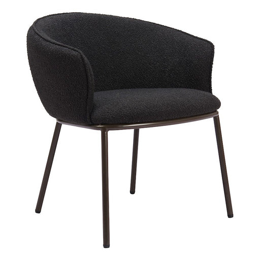 Zuo Modern Essen Dining Chair, Black/Bronze