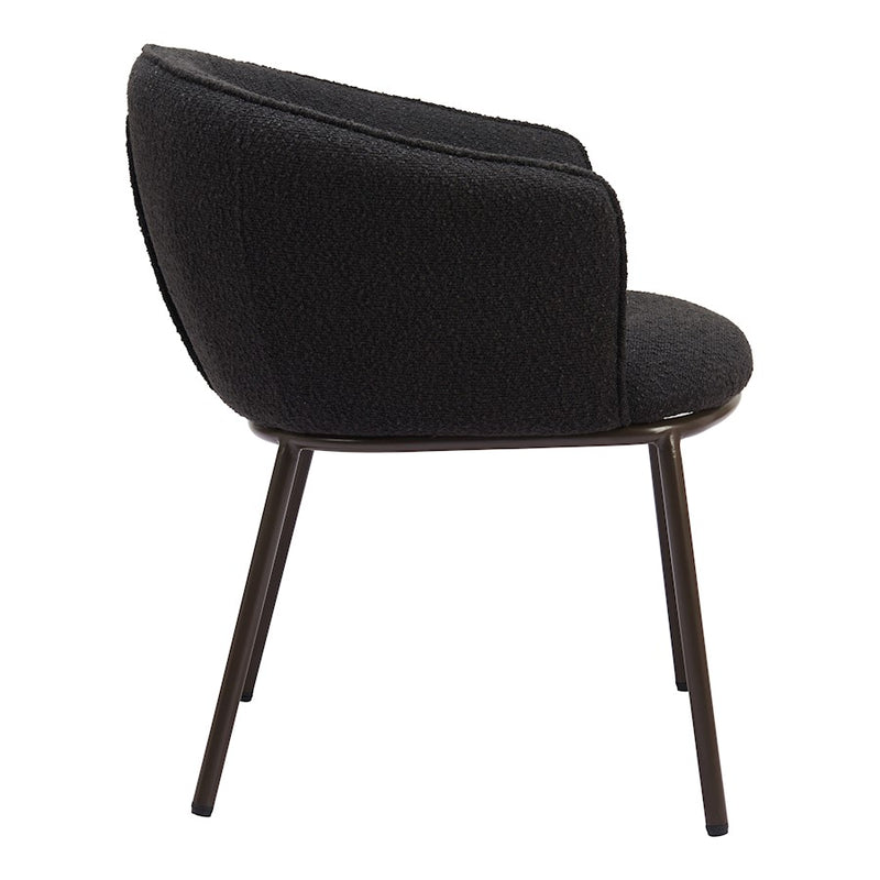 Zuo Modern Essen Dining Chair, Black/Bronze