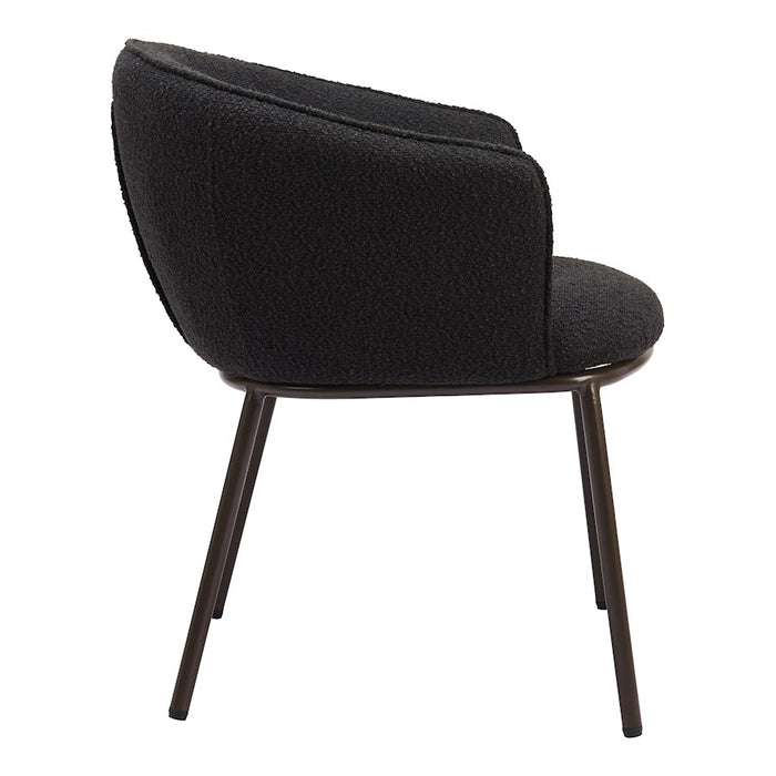 Zuo Modern Essen Dining Chair, Black/Bronze