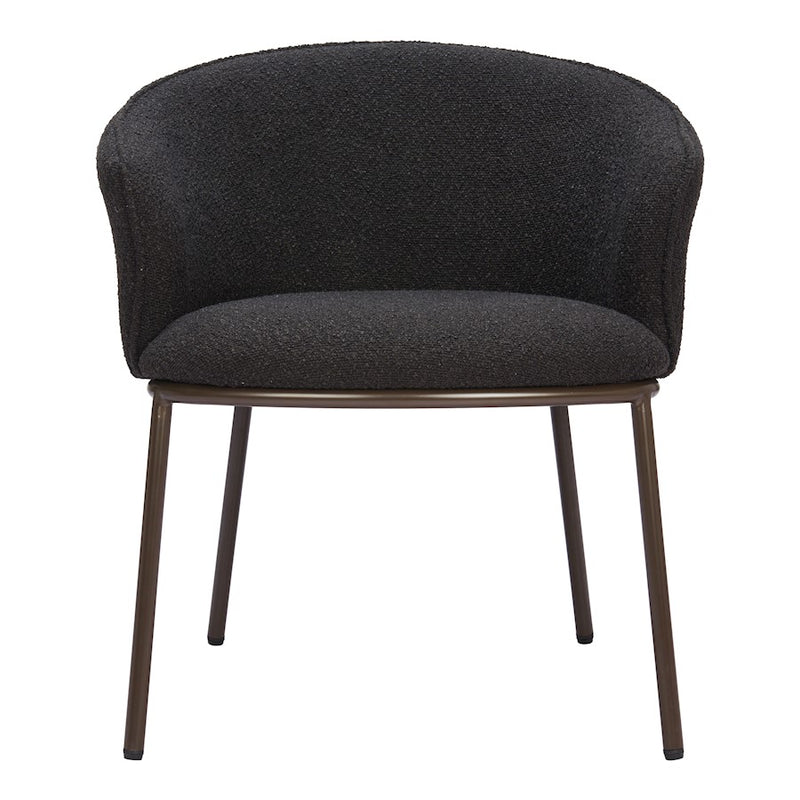 Zuo Modern Essen Dining Chair, Black/Bronze