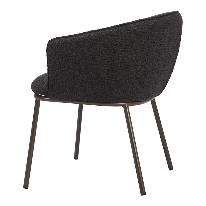 Zuo Modern Essen Dining Chair, Black/Bronze