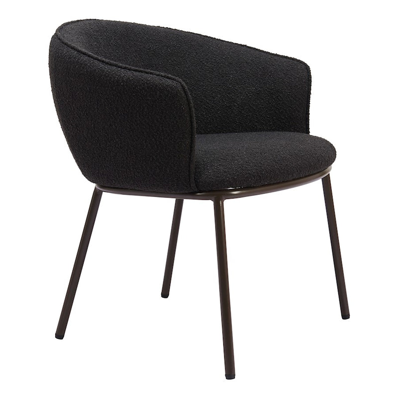 Zuo Modern Essen Dining Chair, Black/Bronze