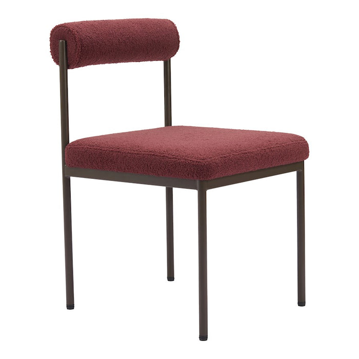 Zuo Modern Livorno Dining Chair, Red/Bronze - 110103