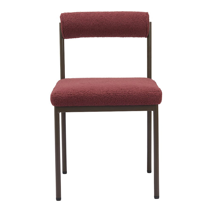 Zuo Modern Livorno Dining Chair, Red/Bronze