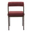 Zuo Modern Livorno Dining Chair, Red/Bronze