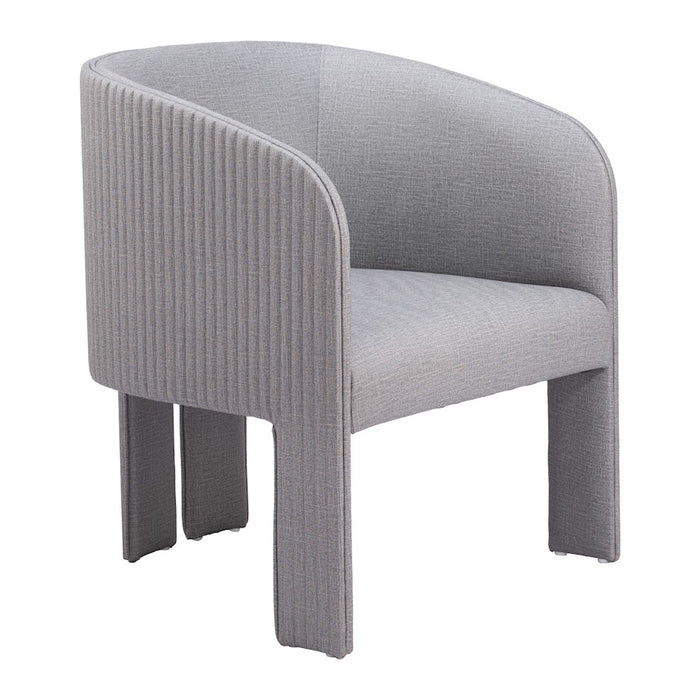 Zuo Modern Hull Accent Chair, Slate Gray