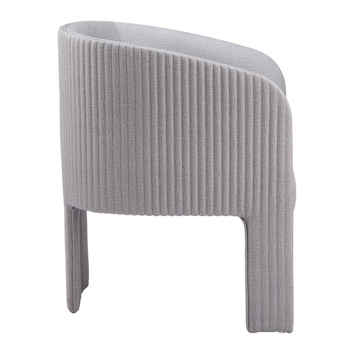 Zuo Modern Hull Accent Chair, Slate Gray