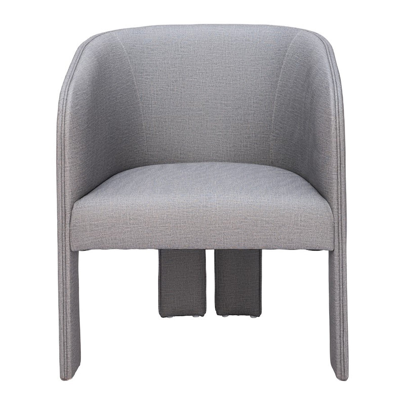 Zuo Modern Hull Accent Chair, Slate Gray