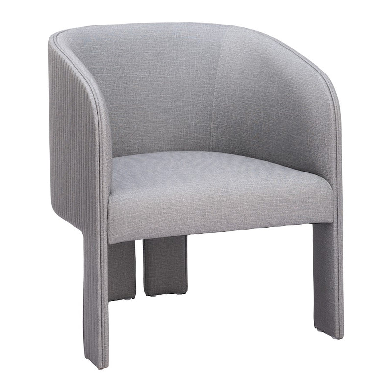 Zuo Modern Hull Accent Chair, Slate Gray