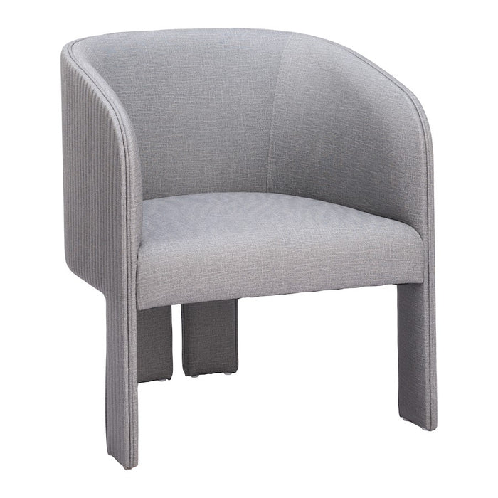 Zuo Modern Hull Accent Chair, Slate Gray