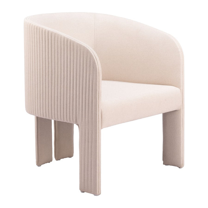 Zuo Modern Hull Accent Chair, Beige