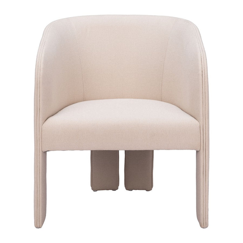 Zuo Modern Hull Accent Chair, Beige